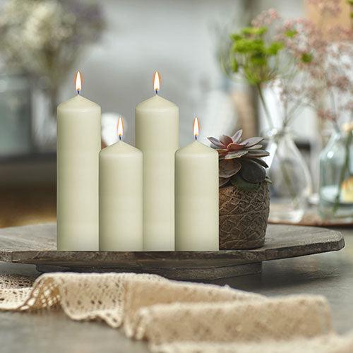 Ivory Pillar Candles