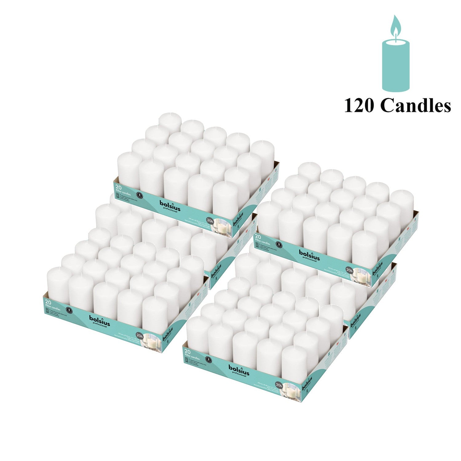 Bulk Pillar Candle 2 Inch Wide Collection