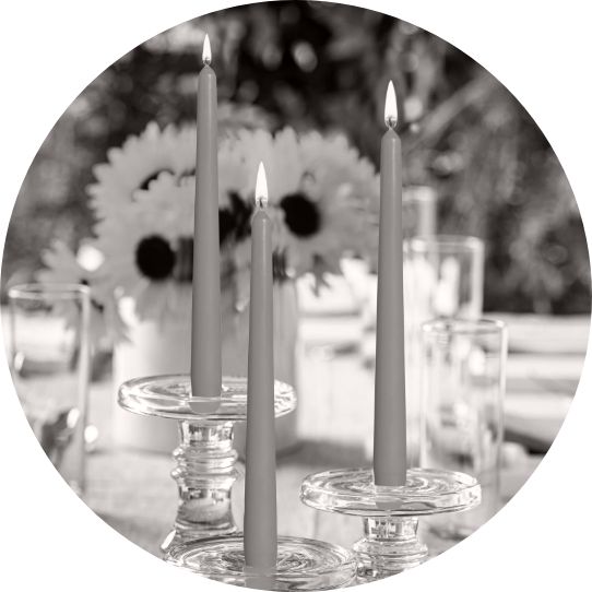 candles tapered