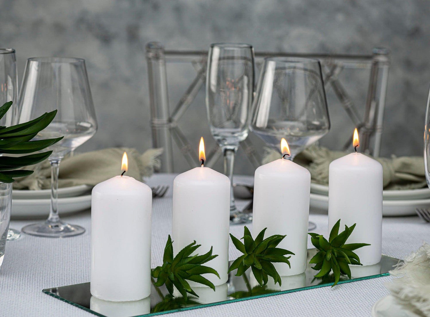 Bulk Pillar Candle 2 Inch Wide Collection