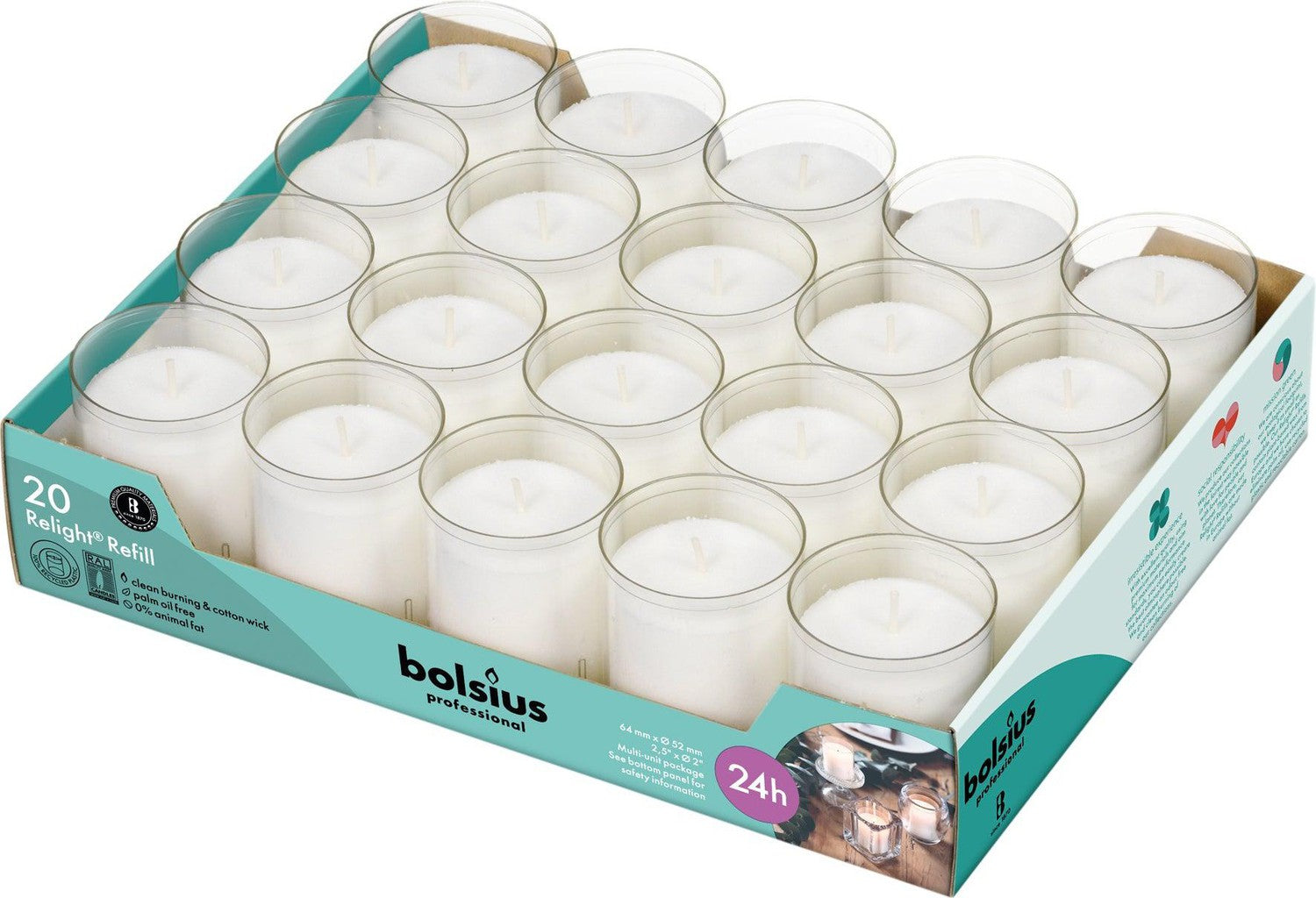 2" X 2.75" Classic Votive Candles - 20 Pack - Kisco Candles