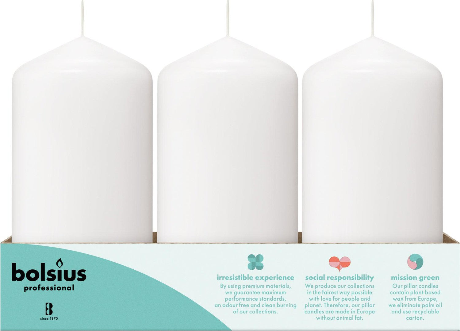 2.25" X 4.75" Classic Pillar Candles - 12 Pack - Kisco Candles