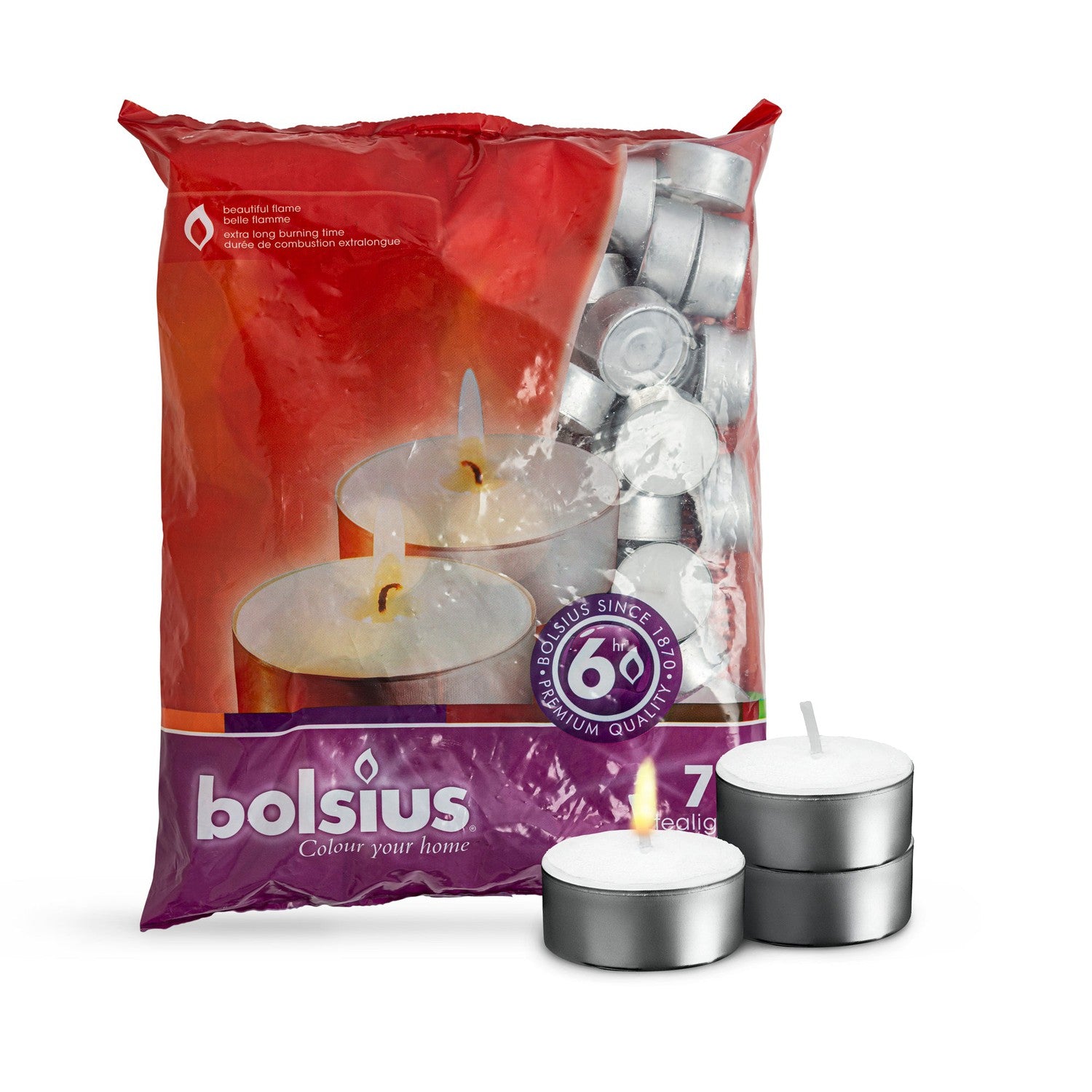 6 Hour Tea Lights - 70 Pack - Kisco Candles