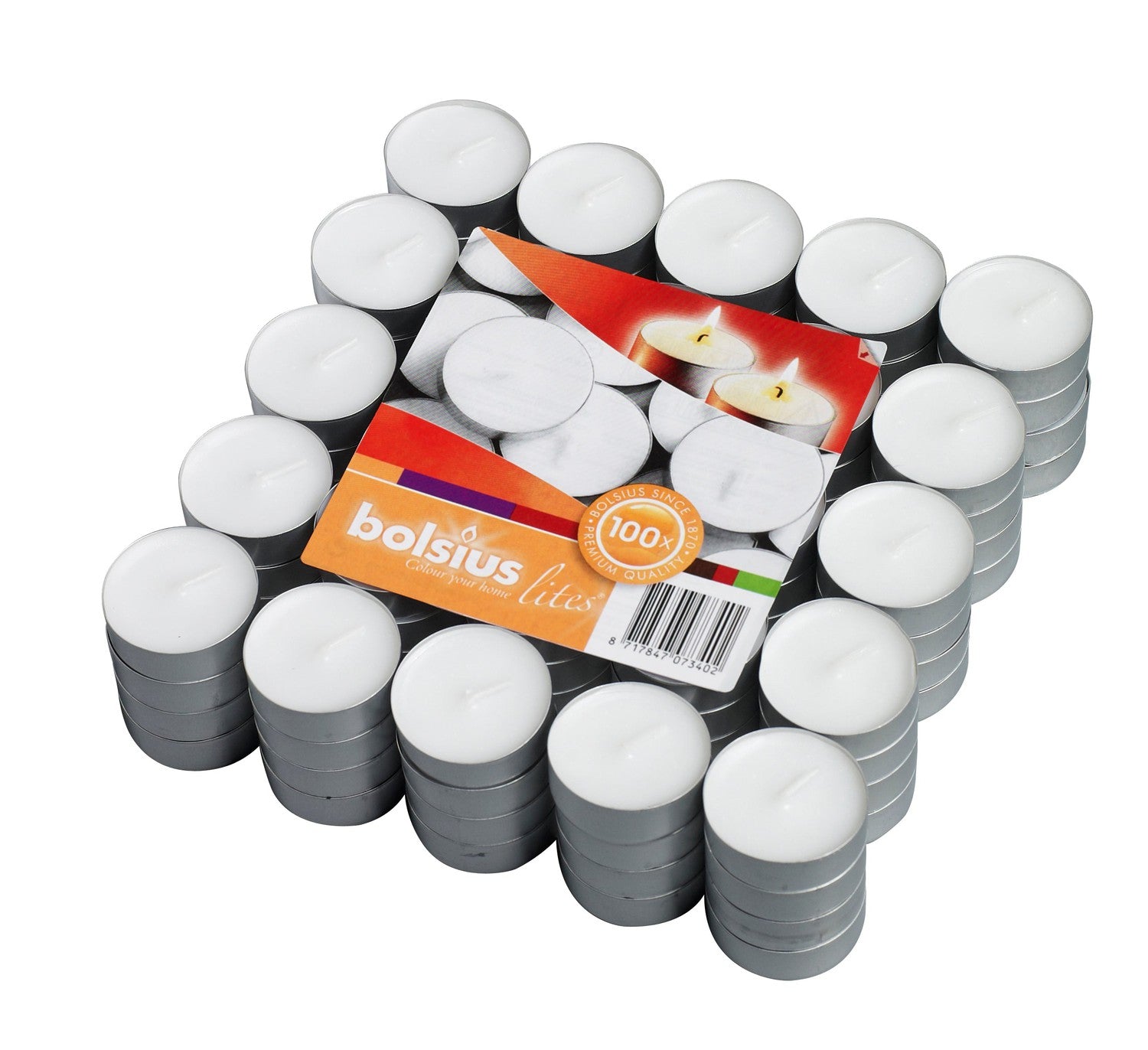 3.5 Hour Tea Lights - 100 Pack - Kisco Candles