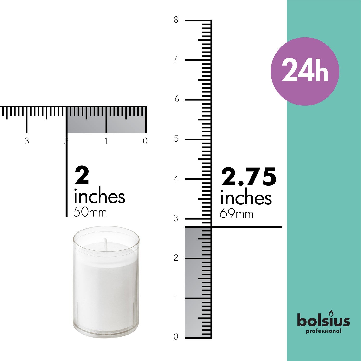 2" X 2.75" Classic Votive Candles - 20 Pack - Kisco Candles