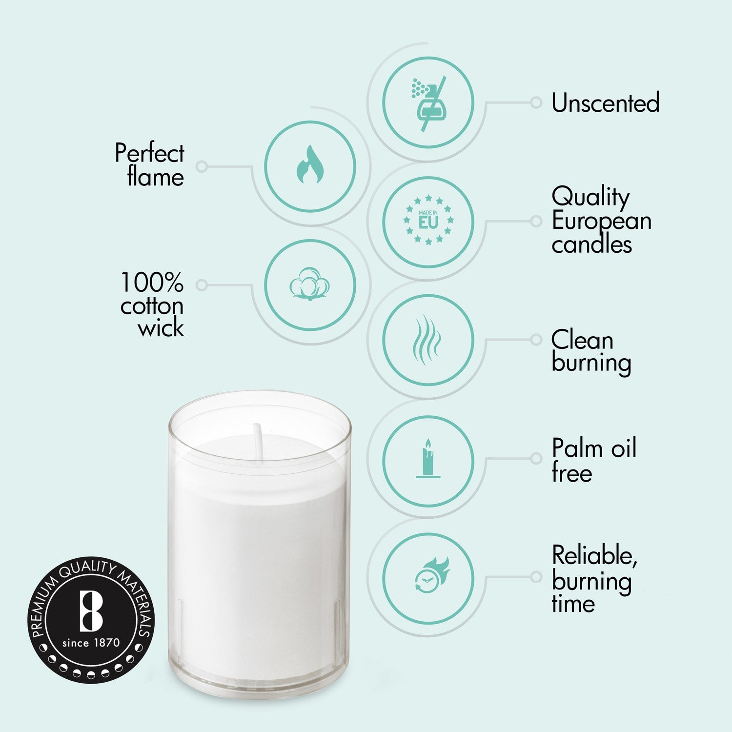 2" X 2.75" Classic Votive Candles - 20 Pack - Kisco Candles