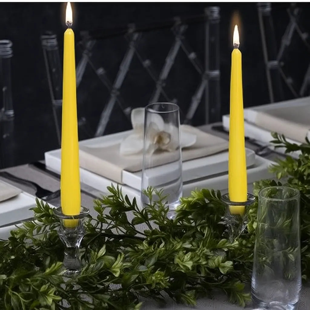 
  Yellow Taper Candles
