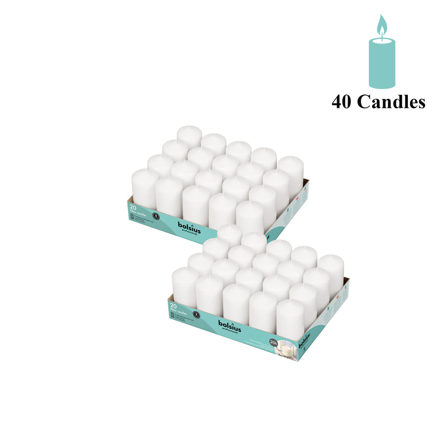 Bulk Pillar Candle 2 Inch Wide Collection