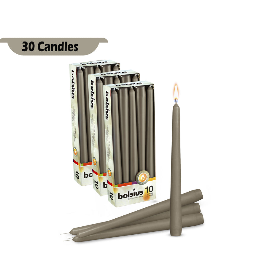 10" X 0.9" Classic Taper Candles - 10 - 20 & 30 Pack