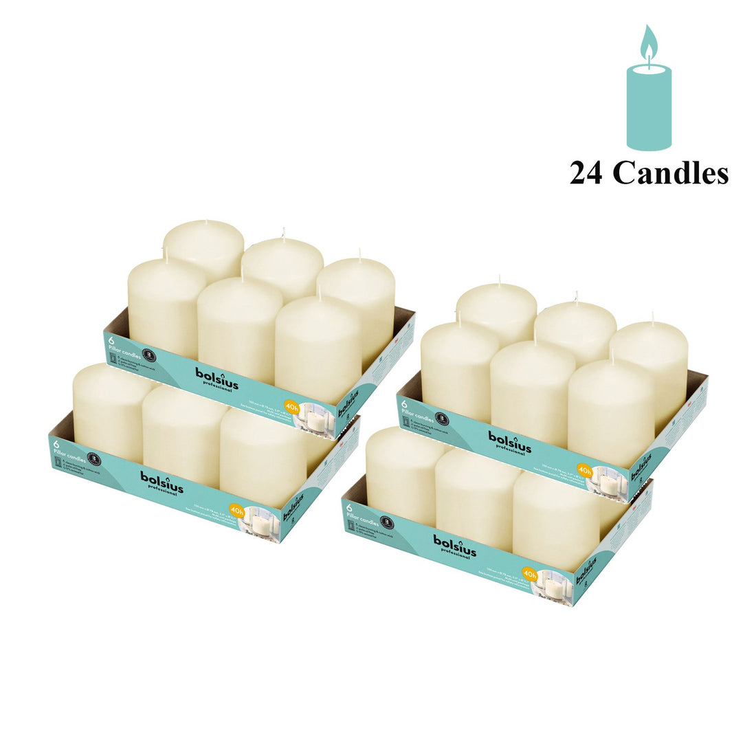 Bulk Pillar Candle 3" Inch Wide Collection