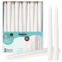 10" X 0.9" Classic Taper Candles - 30 Pack