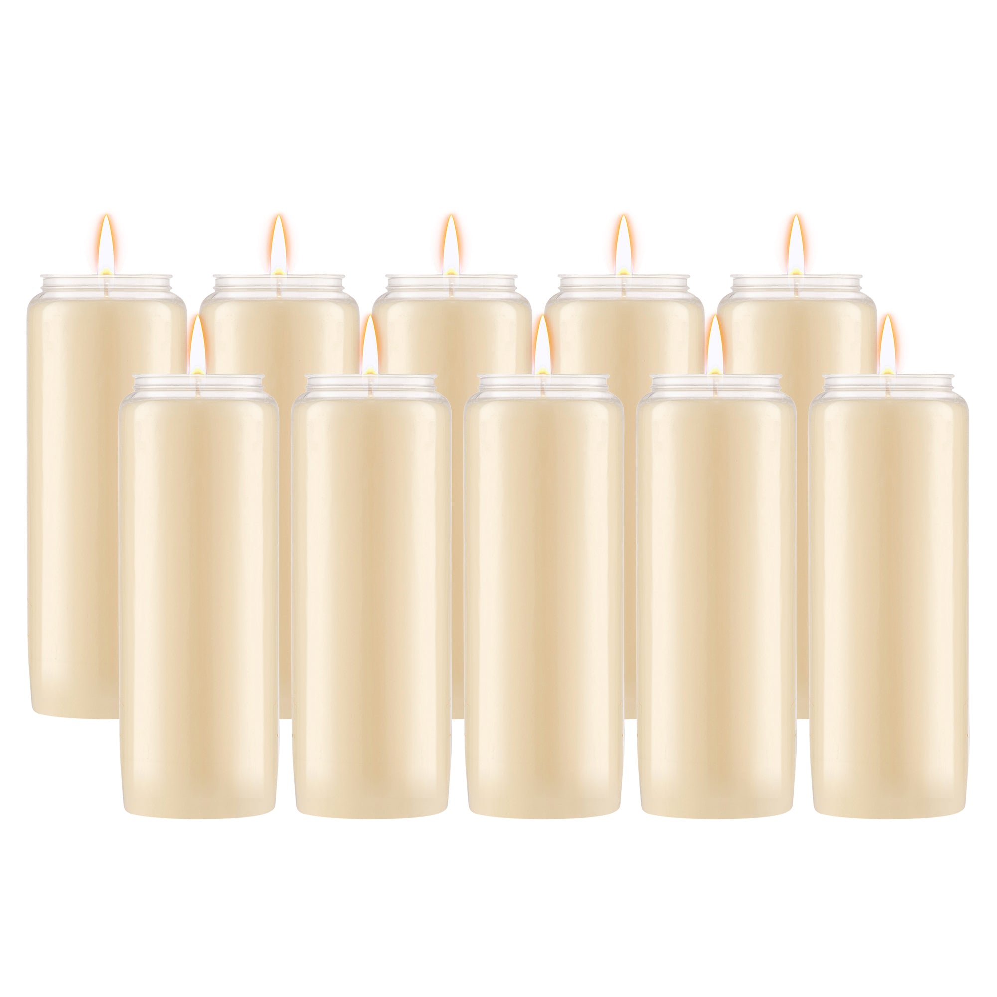 Lerner 9-Day Memorial Remembrance Candles – 10 Pack Yahrzeit Candles