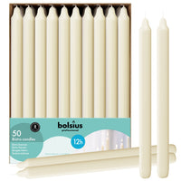 11.5" X 0.9" Classic Houshold Taper Candles - 50 Pack - Kisco Candles