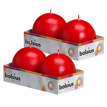 2.75 X 2.75 Classic Ball Candles - 4 Pack