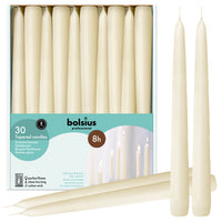 10" X 0.9" Classic Taper Candles - 30 Pack