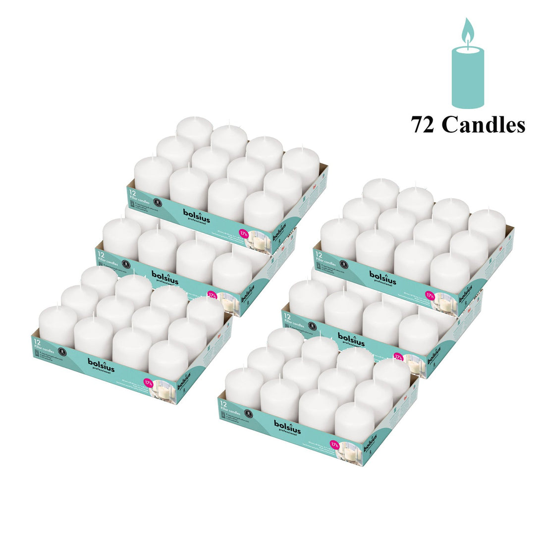 Bulk Pillar Candle 2.25" Inch Wide Collection