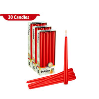 10" X 0.9" Classic Taper Candles - 10 - 20 & 30 Pack