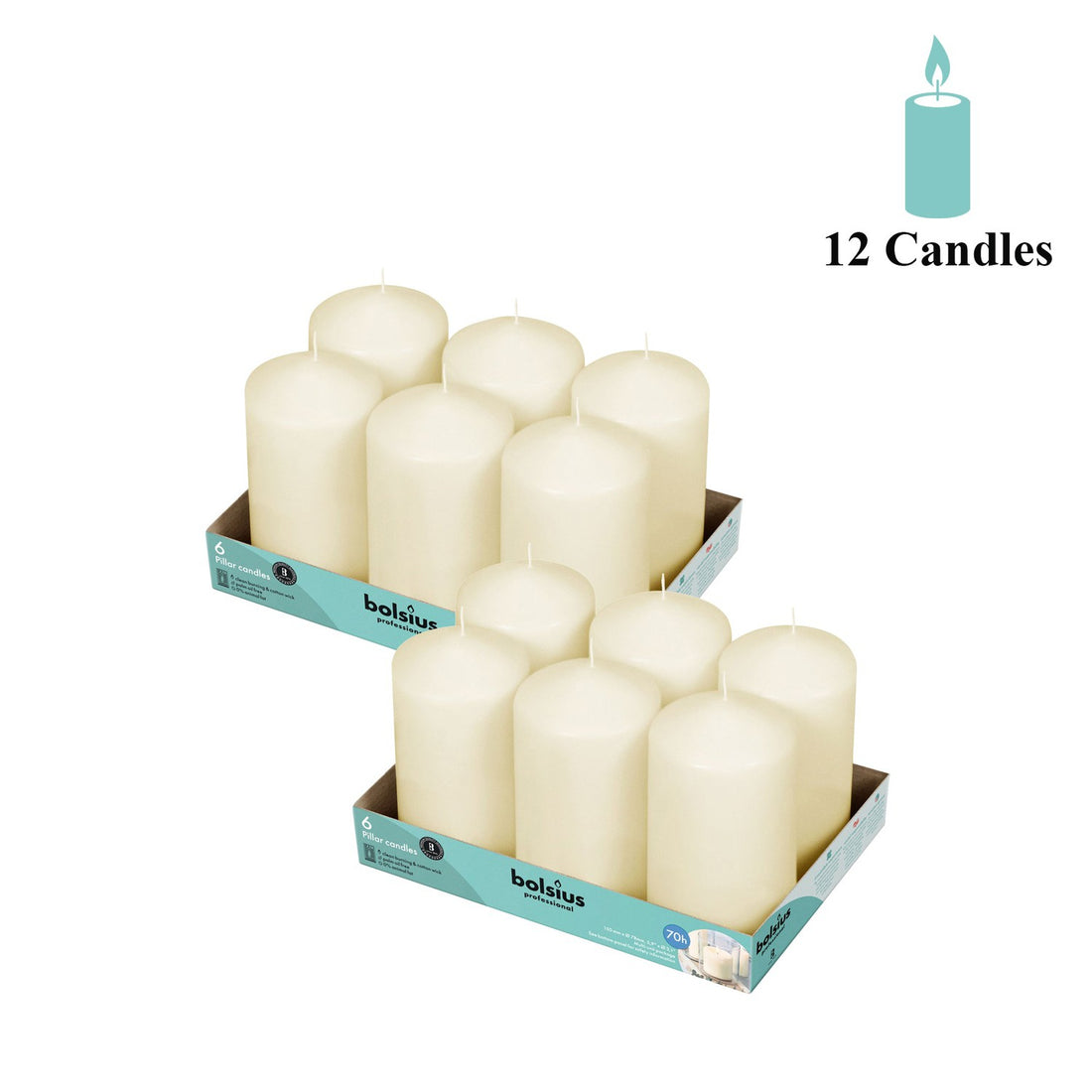 Bulk Pillar Candle 3" Inch Wide Collection