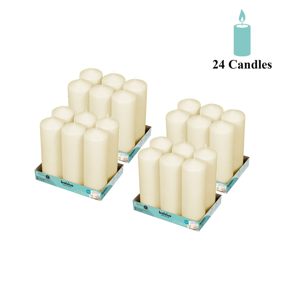 Bulk Pillar Candle 3" Inch Wide Collection