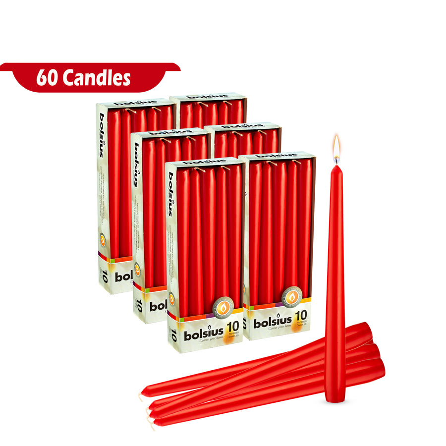 10" X 0.9" Classic Bulk Taper Candles - 40 - 50 & 60 Pack
