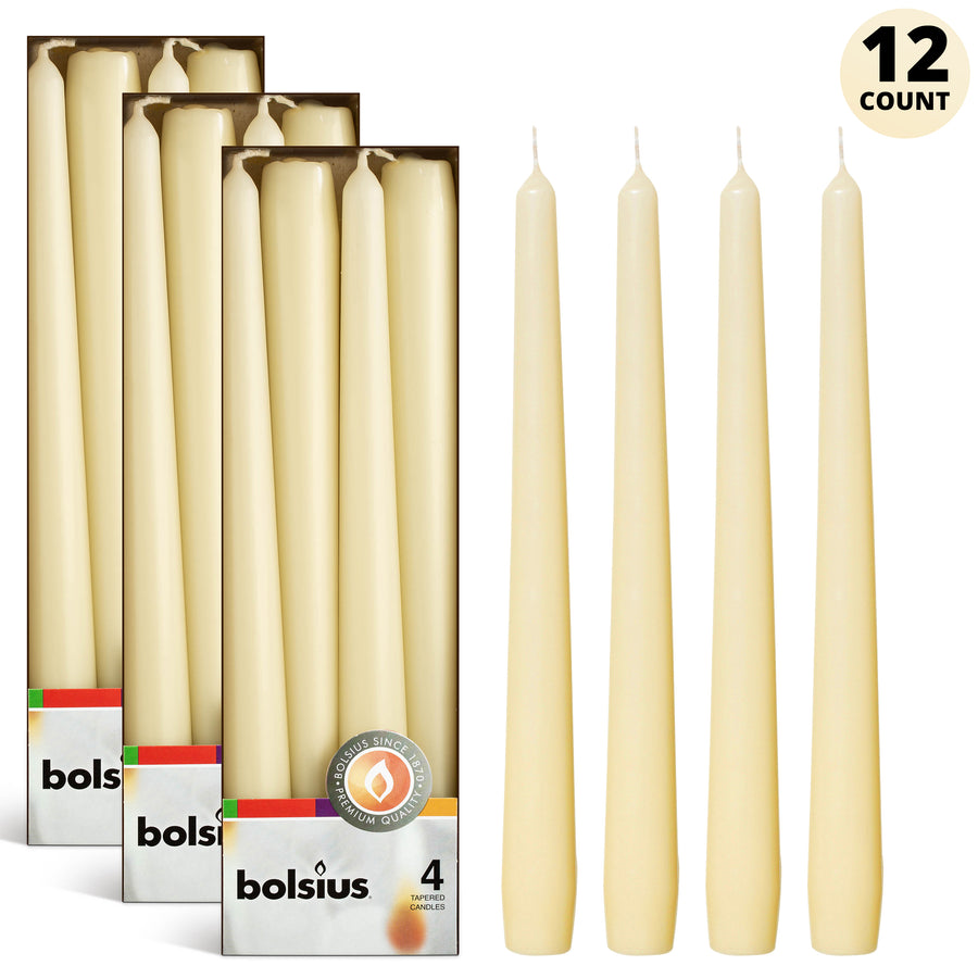 10" X 0.9" Classic Taper Candles - 4 -8 -12 & 16 Pack