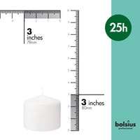 3" X 3" Classic Pillar Candles - 6 Pack - Kisco Candles