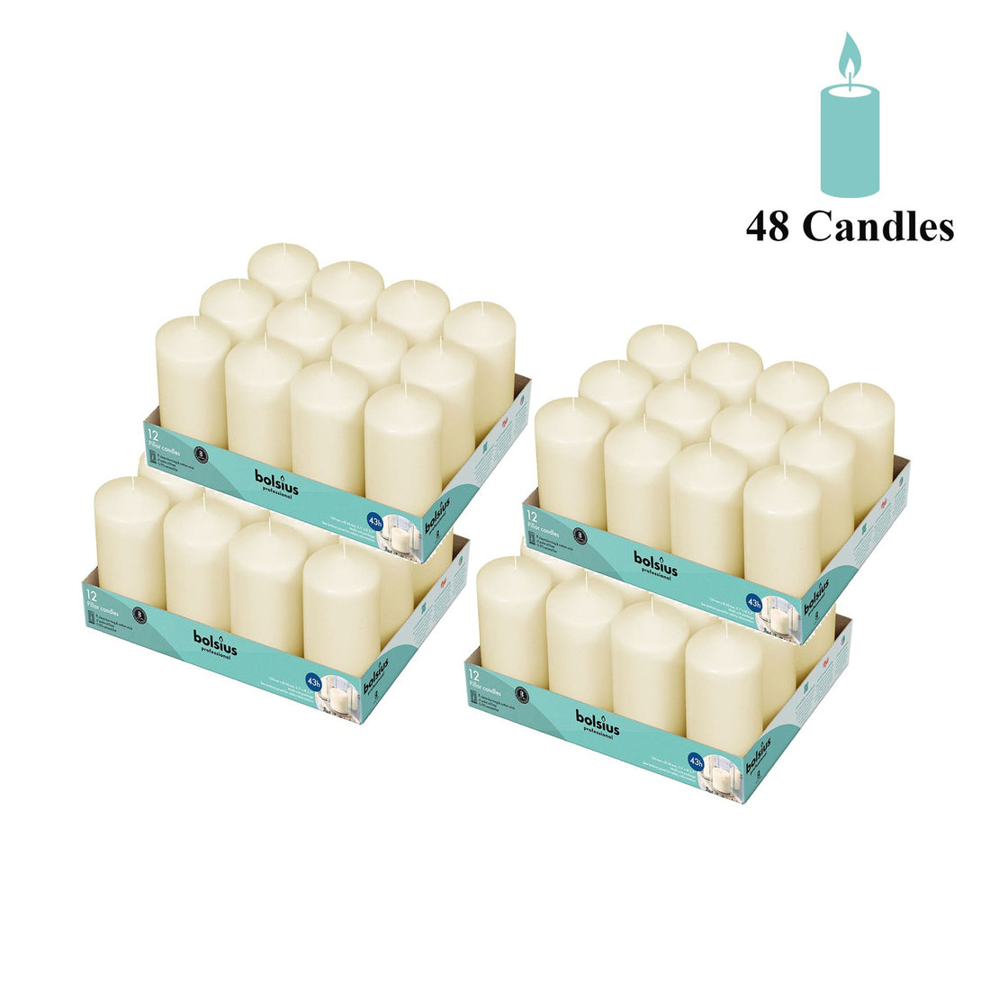 Bulk Pillar Candle 2.75" Inch Wide Collection