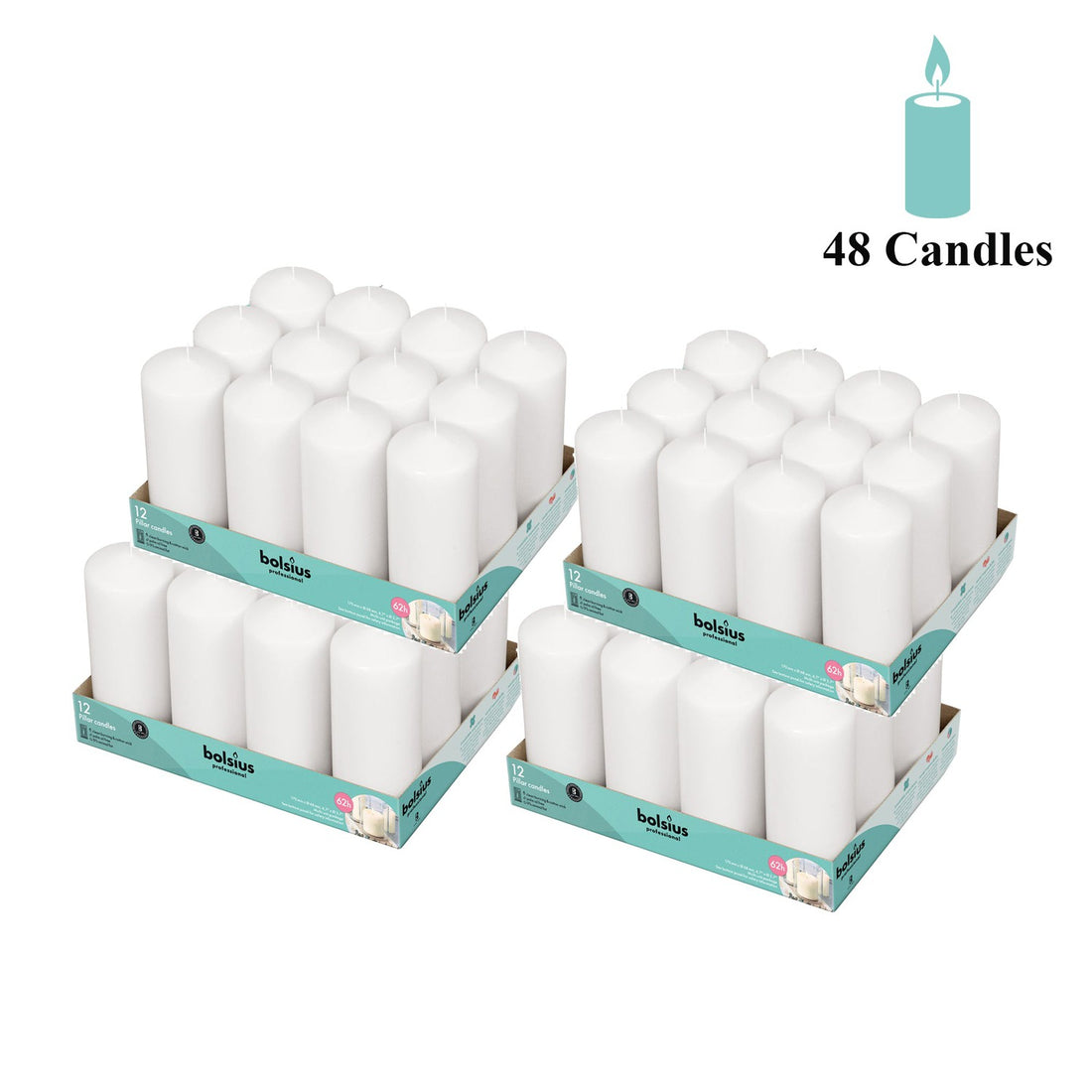 Bulk Pillar Candle 2.75" Inch Wide Collection