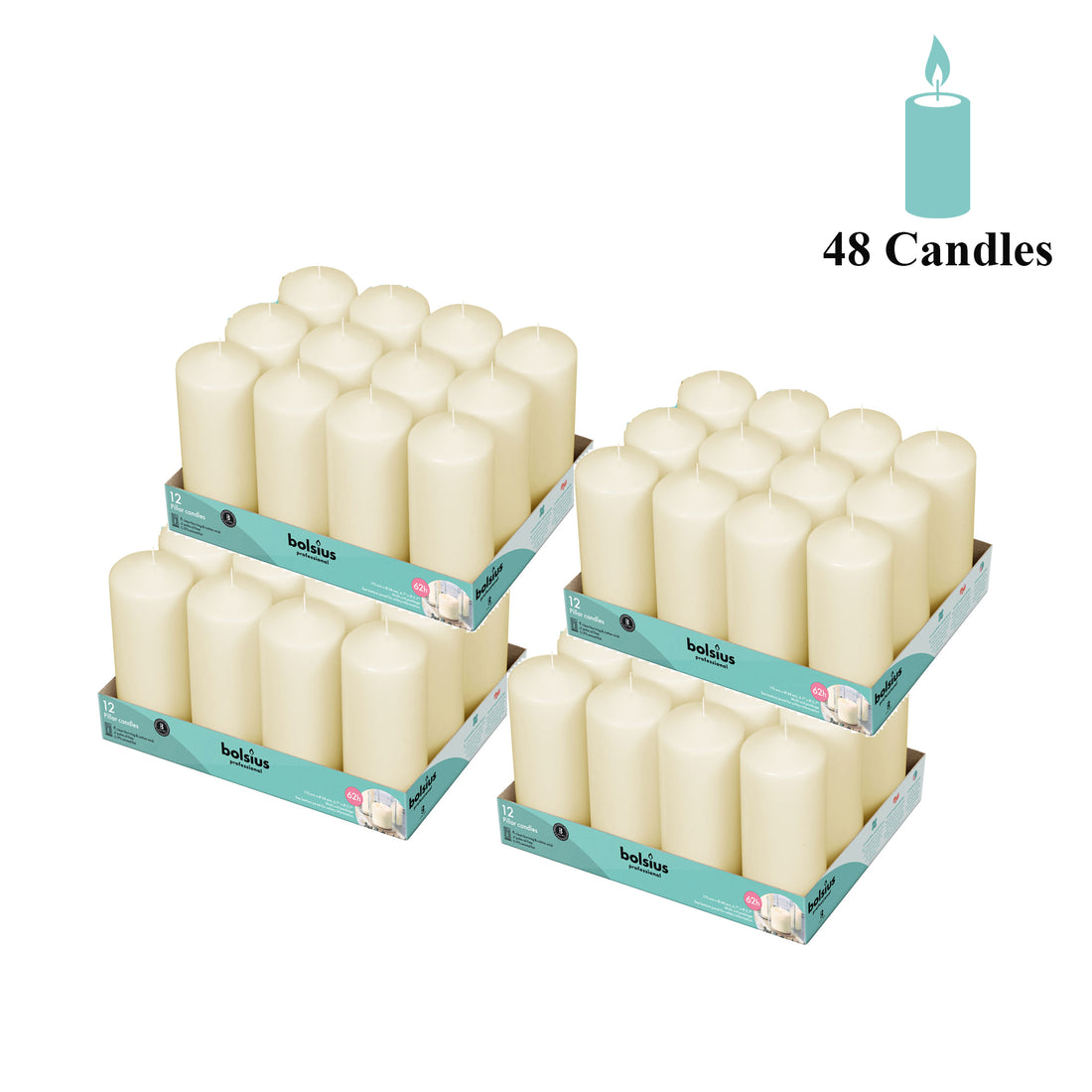 Bulk Pillar Candle 2.75" Inch Wide Collection
