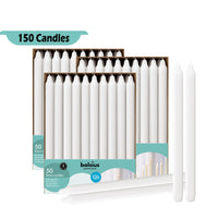 11.5" X 0.9" Classic Houshold Bulk Taper Candles - 150 Pack