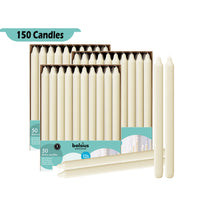 11.5" X 0.9" Classic Houshold Bulk Taper Candles - 150 Pack