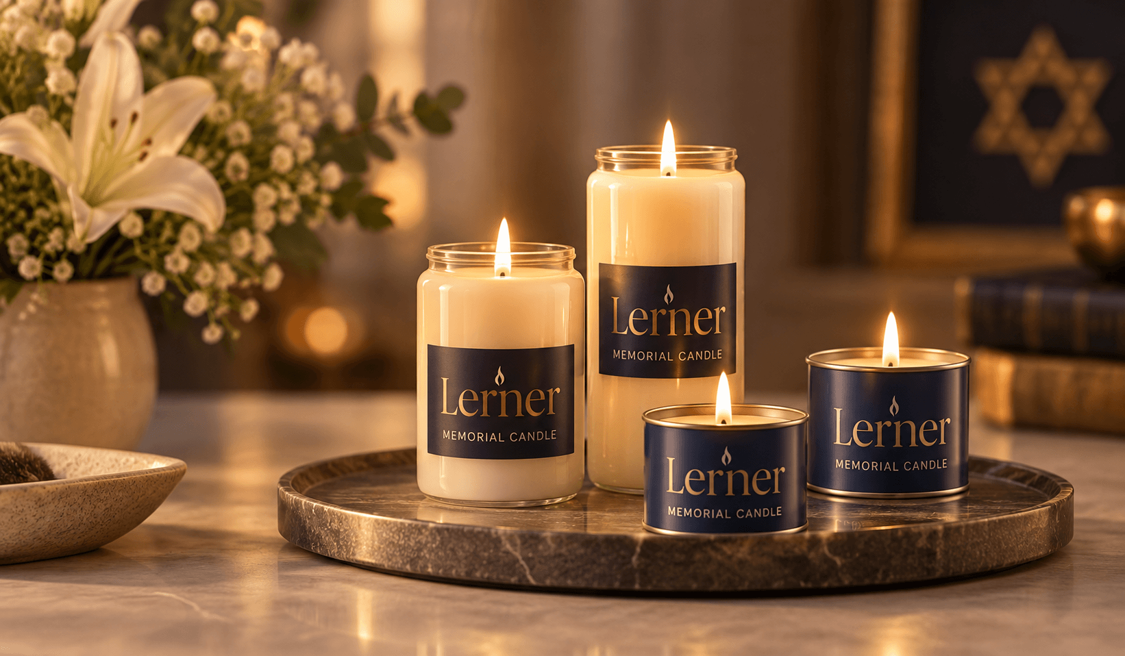 Yizkor Candles for Memorial
