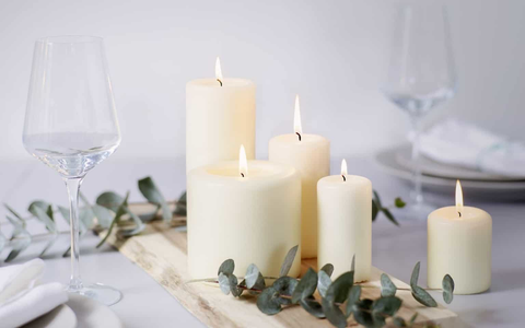 Wedding Pillar Candles