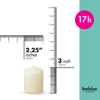 2.25" X 3" Classic Pillar Candles - 12 Pack - Kisco Candles