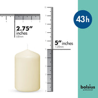 2.75" X 5" Classic Pillar Candles - 12 Pack - Kisco Candles