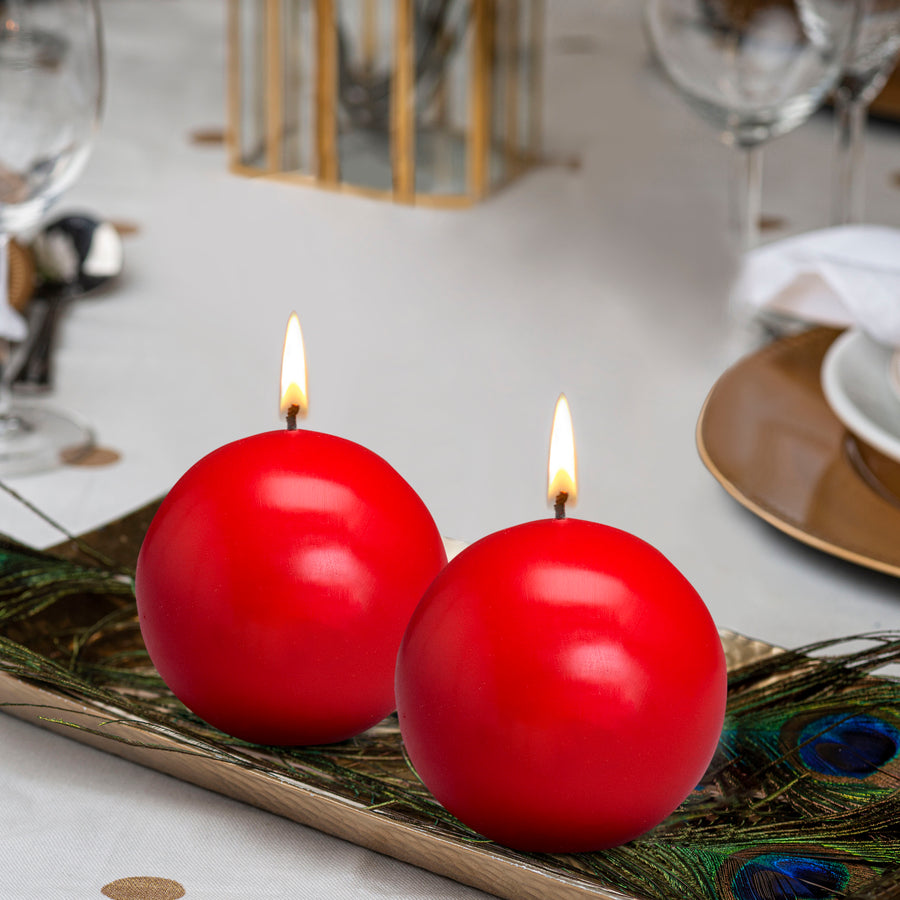 2.75 X 2.75 Classic Ball Candles - 4 Pack