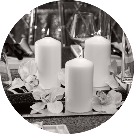 unscented pillar candles