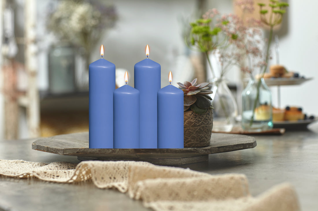 2.25" X 6" Pillar Candles - 10 Pack - Kisco Candles