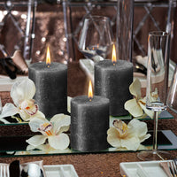 2.75" X 3.25" Shimmer Pillar Candles - 4 Pack - Kisco Candles