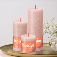 2.75" X 3.25" Rustic Pillar Candles - 4 Pack - Kisco Candles