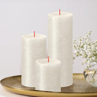 2.75" X 3.25" Shimmer Pillar Candles - 4 Pack - Kisco Candles