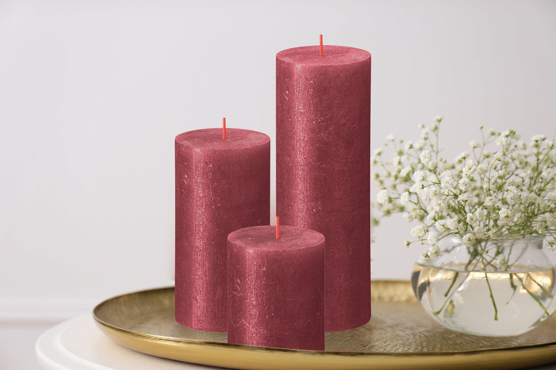 2.75" X 3.25" Shimmer Pillar Candles - 4 Pack - Kisco Candles