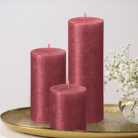 2.75" X 5" Shimmer Pillar Candles - 4 Pack - Kisco Candles