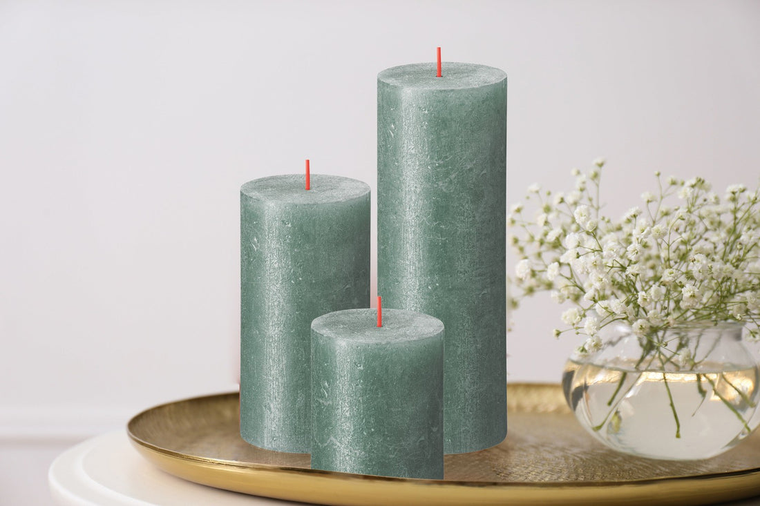 2.75" X 3.25" Shimmer Pillar Candles - 4 Pack - Kisco Candles