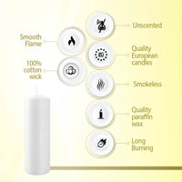 3" X 10" Classic Pillar Candles - 2 Pack - Kisco Candles