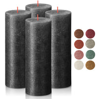 2.75" X 7.5" Shimmer Pillar Candles - 4 Pack - Kisco Candles