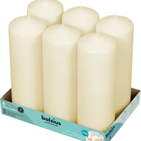 3" X 9" Classic Pillar Candles - 6 Pack - Kisco Candles