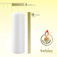 3" X 10" Classic Pillar Candles - 2 Pack - Kisco Candles