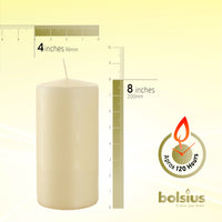 4" X 8" Clasic Pillar Candles - 2 Pack - Kisco Candles