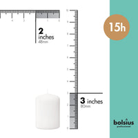 2" X 3" Classic Pillar Candles - 20 Pack - Kisco Candles